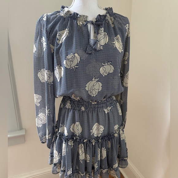 MISA Los Angeles Navy Floral Dress size Small - Picture 1 of 6